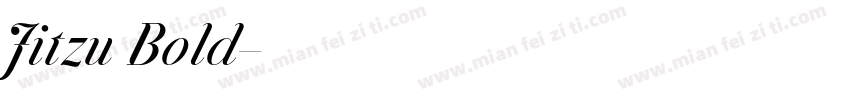 Jitzu Bold字体转换